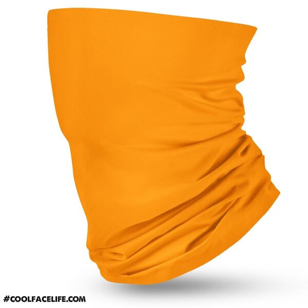 Bright Orange Bandana - Soca Flag Face Mask Bandanas - Cool Face Life